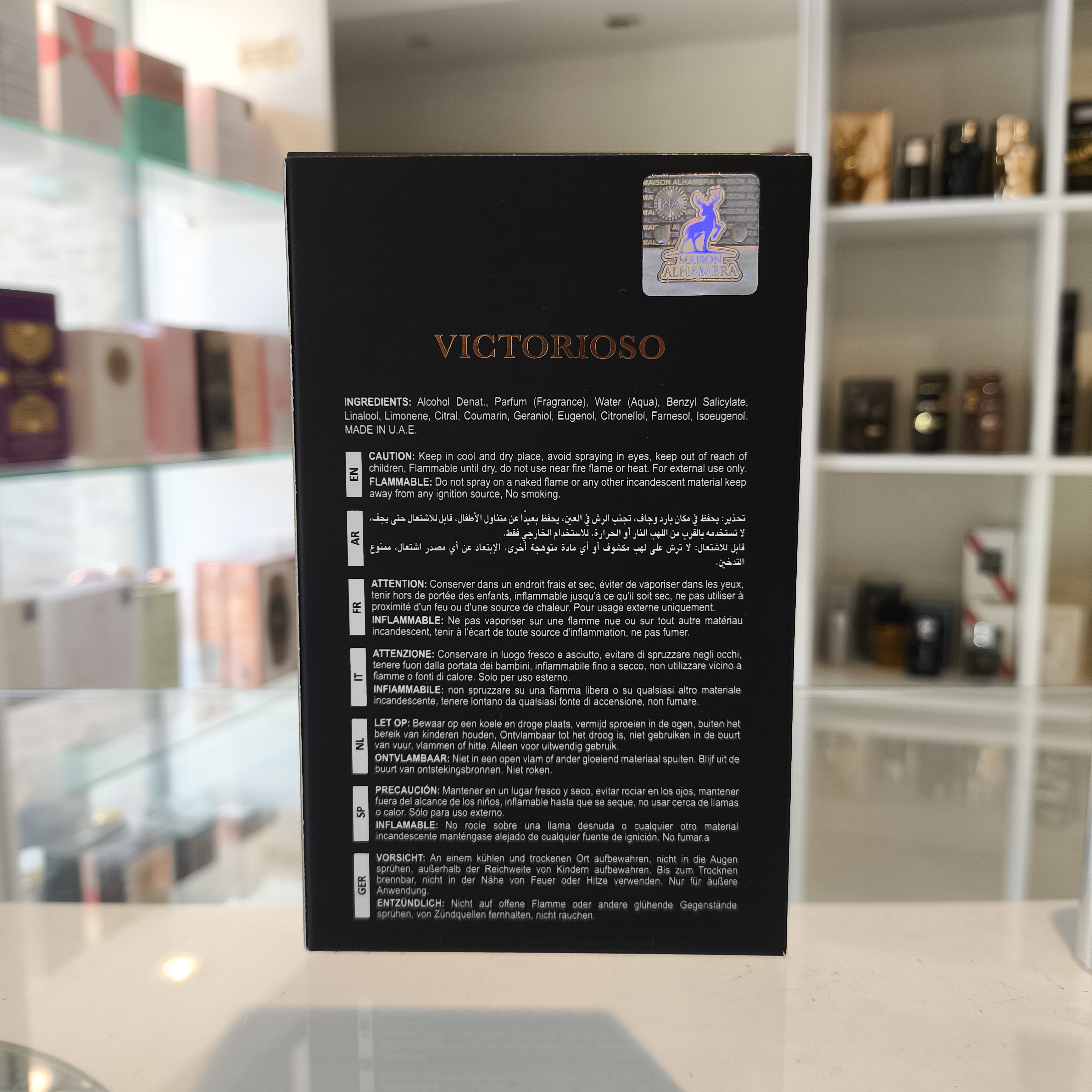 Perfume Victorioso Nero de Maison Alhambra