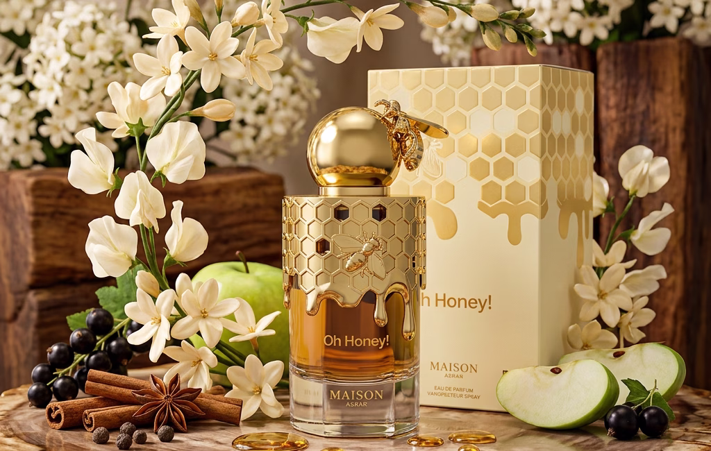 Perfume Oh Honey! Maison Asrar: Floriental, Frutado, Amadeirado