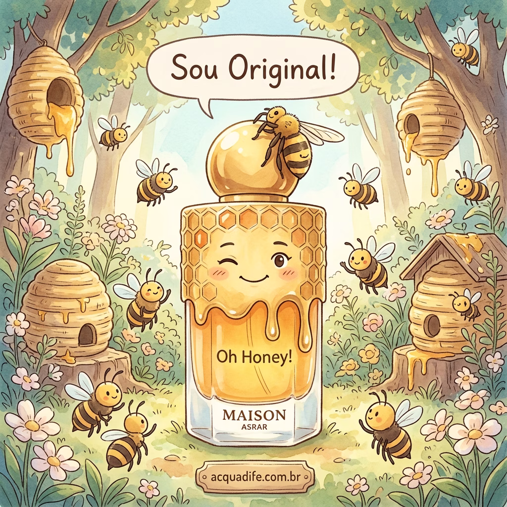Perfume Oh Honey! Maison Asrar: Floriental, Frutado, Amadeirado - Inspiração